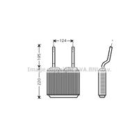 opel Kachelradiateur, interieurverwarming