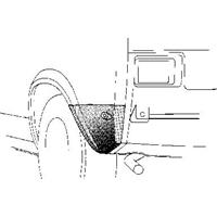 Volkswagen Plaatwerkdeel 17/jet17 74-84 Achschrmpl