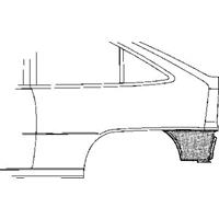 opel Plaatwerkdeel Kadett E 84- Achschrplaat