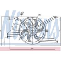 Lüfter, Motorkühlung Nissens 85243