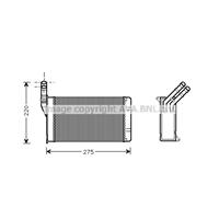 PRASCO Wärmetauscher PEUGEOT,CITROËN CN6082 644881,6448C8,96103388 Plattenwärmetauscher,Heizungskühler,Wärmetauscher, Innenraumheizung