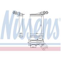 Wärmetauscher, Innenraumheizung | NISSENS (72636)