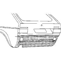 Volkswagen Oversizedeel 17 74-84 Pl Ond Achbumper