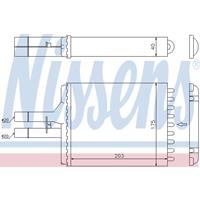 Warmtewisselaar, interieur verwarming NISSENS 72656