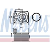 Ölkühler, Motoröl | NISSENS (90655)