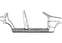 opel Plaatwerkdeel Dorpel R 3715104