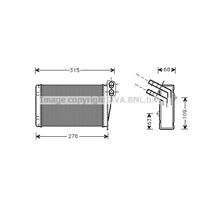 renault Kachelradiateur, interieurverwarming