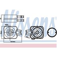Ölkühler, Motoröl | NISSENS (90607)