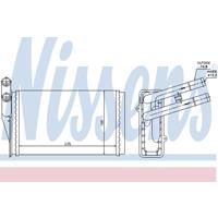 Kachelradiateur, interieurverwarming NISSENS, u.a. für Audi, VW, Skoda