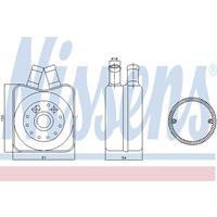 Ölkühler, Motoröl | NISSENS (90606)