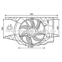 renault Koelventilatorwiel RT7546