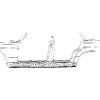 mercedes-benz PLAATWERKDEEL DORPEL 4-deurs LINKS