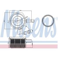 Ölkühler, Motoröl Nissens 90669