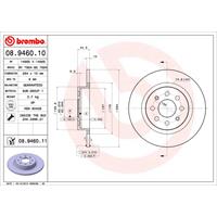 2 Remschijven Brembo Vernis Uv 08.9460.11