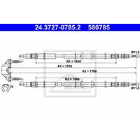 opel Handremkabel 24372707852