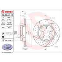 2 Remschijven Brembo Vernis Uv 09.c246.11