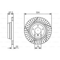 Bremsscheibe Hinterachse Bosch 0 986 479 A78