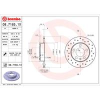 Remschijf BREMBO XTRA LINE BREMBO, Remschijftype: Geperforeerd: , u.a. für Seat, VW, Skoda, Audi