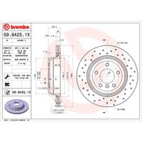 Remschijf BREMBO XTRA LINE BREMBO, Remschijftype: Geperforeerd / Geventileerd, u.a. für BMW