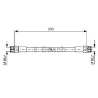 Bremsschlauch | BOSCH (1 987 476 062)