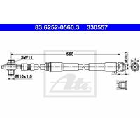 Bremsschlauch | ATE (83.6252-0560.3)