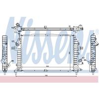 Radiateur NISSENS, u.a. für Opel, Vauxhall