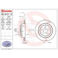 Bremsscheibe | BREMBO (09.9147.10)