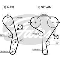 GATES Distributieriem NISSAN,AUDI 5269XS 054109119E,054109119H,1302851E00  1302851E10,1302851E25,13028D4211