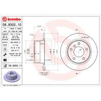 2 Remschijven Brembo Vernis Uv 08.8302.11