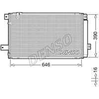 Condensor, airconditioning DENSO, u.a. für Toyota