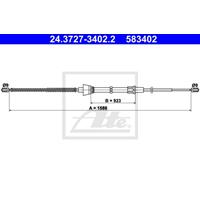 Seilzug, Feststellbremse | ATE (24.3727-3402.2)