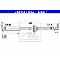 Bremsschlauch | ATE (24.5112-0402.3)