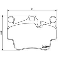 Bremsbelagsatz, Scheibenbremse Vorderachse Brembo P 65 015