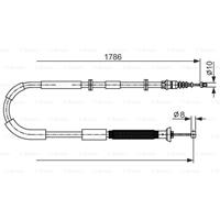 BOSCH Handbremsseil 1 987 482 589 Bremsseil,Seilzug Feststellbremse FIAT,STILO 192,BRAVO II 198,STILO Multi Wagon 192