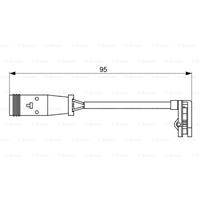 Warnkontakt, Bremsbelagverschleiß | BOSCH (1 987 473 036)