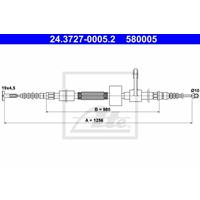 ATE Handbremsseil 24.3727-0005.2 Bremsseil,Seilzug Feststellbremse ALFA ROMEO,156 Sportwagon 932,156 932,GT 937