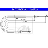 peugeot Handremkabel 24372708332