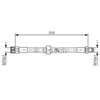 BOSCH Bremsschläuche 1 987 476 128 Bremsschlauch VOLVO,940 II Kombi 945,940 Kombi 945,240 Kombi P245,740 Kombi 745,960 II Kombi 965,740 744