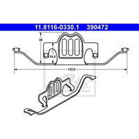 Feder, Bremssattel | ATE (11.8116-0330.1)