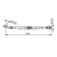 Bremsschlauch Vorderachse links Bosch 1 987 476 790