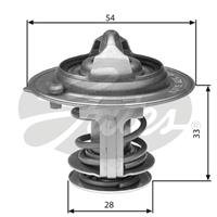 GATES Thermostat TH29882G1 Kühlwasserthermostat,Kühlwasserregler HYUNDAI,KIA,ix35 LM, EL, ELH,i30 FD,GETZ TB,TUCSON JM,i30 CW FD,SANTA FÉ II CM