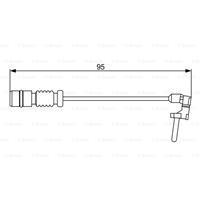 Warnkontakt, Bremsbelagverschleiß | BOSCH (1 987 474 901)