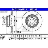 bmw Remschijf 24012001911