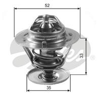 Thermostat, Kühlmittel | GATES (TH12592G1)