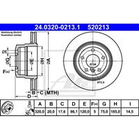 bmw Powerdisc Remschijf 24032002131