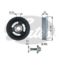 GATES Kurbelwellenriemenscheibe TVD1061A Kurbelwellenscheibe,Riemenscheibe, Kurbelwelle OPEL,FORD,FIAT,GRANDLAND X A18,FOCUS II Kombi DA_,FIESTA VI