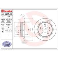 2 Remschijven Brembo 08.4487.10