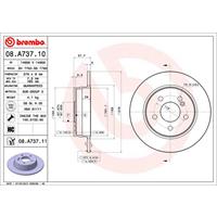 2 Remschijven Brembo Vernis Uv 08.a737.11