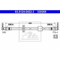 Bremsschlauch Vorderachse ATE 83.6124-0422.3