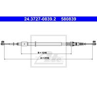 citroen Handremkabel 24372708392